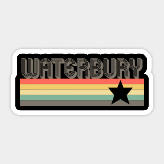 Waterbury T-Shirt City Vintage Retro 70s 80s Connecticut Tee Gift